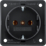 HAGER - GNIAZDO SCHUKO MECHANIZM CZARNY MAT INTEGRO FLOW  - 9418505