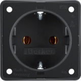 HAGER - GNIAZDO SCHUKO CZARNY MAT INTEGRO FLOW  - 947782503