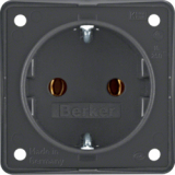 HAGER - GNIAZDO SCHUKO ANTRACYT MAT INTEGRO FLOW  - 947782505
