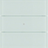 HAGER - PRZYCISK POTRÓJNY STANDARD SZKŁO BIAŁE B.IQ - 75163090