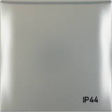 HAGER - RAMKA Z POKRYWĄ Z NADRUKIEM 'IP44' CHROM MAT LAKIEROWANY INTEGRO FLOW - 918282568