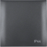 HAGER - RAMKA Z POKRYWĄ Z NADRUKIEM 'IP44' ANTRACYT MAT INTEGRO FLOW - 918282595