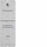HAGER - SZABLON MONTAŻOWY KARTON SZARY INTEGRO FLOW - 91844