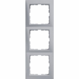 HAGER - RAMKA POTRÓJNA ALUMINIUM MAT LAKIEROWANY B.KWADRAT - 5310138994
