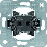 HAGER - ŁĄCZNIK JEDNOKLAWISZOWY PRZYCISKOWY ZESTYK ZWIERNY MECHANIZM SZACISKI AUTOMATYCZNE ONE.PLATFORM - 535031