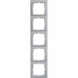 HAGER - RAMKA PIĘCIOKROTNA ALUMINIUM MAT LAKIEROWANY B.KWADRAT - 5310158994