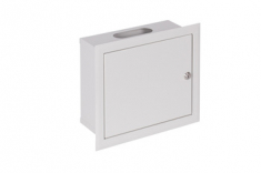 SABAJ - ROZDZIELNIA MODUŁOWA METAL NATYNK 12 MODUŁÓW IP31 310X265X130 BIAŁY Z ZAMKIEM - RP 12 Z