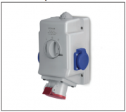 SCAME - ZESTAW INSTALACYJNY 32A 3P+N+PE, 2P+PE  PRZEŁĄCZNIK L-0-P  - 513.3257-1FFR