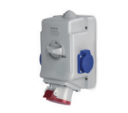 SCAME - ZESTAW INSTALACYJNY 32A 400V 3P+N+PE + GNIAZDO 230V WYŁĄCZNIK 0-1 - 513.3257-1FFS
