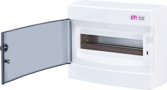 ETI - ROZDZIELNIA TWORZYWO NATYNKOWA IP40 1X12 MOD DRZWI TRANSPARENTNE ECT12PT - 001101001