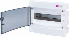 ETI - ROZDZIELNIA TWORZYWO PODTYNKOWA IP40 1X12 MOD DRZWI TRANSPARENTNE ECM12PT - 001101011