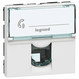 LEGRAND - GNIAZDO TELEFONICZNE RJ12 - 2 MODUŁY 6 STYKÓW BIAŁE MOSAIC - 078732