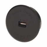 ORNO - ŁADOWARKA BEZPRZEWODOWA Z PORTEM USB, CZARNA. - OR-AE-1367/B