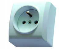 ETI - GNIAZDKO 230V Z ZESTAWEM MONTAŻOWYM EGN-1BZ/00 - 001101358