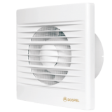 DOSPEL SPÓŁKA AKCYJNA - WENTYLATOR ŚCIENNY Z PRZEPUSTNICĄ 158X158X56MM  FI 100 15W  BIAŁY STYL 100 S-P - 007-0001P