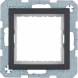 HAGER - ZESTAW ADAPTACYJNY DO MODUŁÓW SYSTO 45X45 MM, ANTRACYT, MAT B.KWADRAT/B.3/B.7. - 14401606