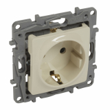 LEGRAND - GNIAZDO SCHUKO POJEDYNCZE Z UZIEMIENIEM 16A KREMOWY NILOE. - 764639
