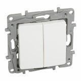 LEGRAND - ŁĄCZNIK SCHODOWY PODWÓJNY ZACISKI AUTOMATYCZNE 10AX BIAŁY NILOE2 - 764502