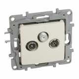 LEGRAND - GNIAZDO ANTENOWE RTV-SAT PRZELOTOWE 14DB KREMOWE NILOE2 - 764664