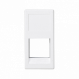 KONTAKT SIMON - Płytka K45/2, 1x RJ bez osłon; 22,5x45mm; 3M OCK; czysta biel - KA045/9