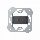 KONTAKT SIMON - Gniazdo HDMI (V1.4) żeńskie. Podłączenie HDMI kątowe. !Wymagana puszka podtynkowa wielopolowa (nie łączona) - 7501094-039