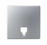 KONTAKT SIMON - Pokrywa do gniazda telefonicznego; aluminium - 82062-63