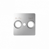 KONTAKT SIMON - Pokrywa do gniazd RTV-SAT; aluminium - 82097-93