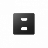 KONTAKT SIMON - Pokrywa do gniazda USB+HDMI; grafit - 8201095-038