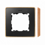 KONTAKT SIMON - Ramka 1-krotna, Detail SELECT-drewno, GRAFIT / podstawa Drewno - 8201610-271
