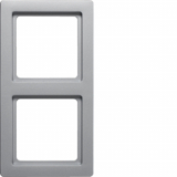 HAGER - RAMKA PODWÓJNA ALUMINIUM AKSAMIT LAKIEROWANY Q.1 - 10126084