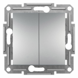 SCHNEIDER ELECTRIC - ŁĄCZNIK PODWÓJNY ZACISKI ŚRUBOWE 10AX 250V AC ALUMINIUM ASFORA - EPH0300361