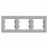 SCHNEIDER ELECTRIC - RAMKA POTRÓJNA POZIOMA ALUMINIUM ASFORA - EPH5800361