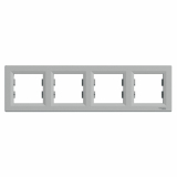 SCHNEIDER ELECTRIC - RAMKA POCZWÓRNA POZIOMA ALUMINIUM ASFORA - EPH5800461