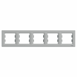 SCHNEIDER ELECTRIC - RAMKA PIĘCIOKROTNA POZIOMA ALUMINIUM ASFORA - EPH5800561