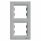 SCHNEIDER ELECTRIC - RAMKA PODWÓJNA PIONOWA ALUMINIUM ASFORA - EPH5810261