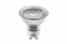 GTV - ŹRÓDŁO LED GU10, 5W SMD 2835, CIEPŁA BIAŁA AC220-240V, SZKŁO, KĄT ŚWIECENIA 38ST 400LM. - LD-SZ5010-30