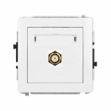 KARLIK - DECO Mechanizm gniazda antenowego pojedynczego typu F (SAT) pozłacane - DGF-1.1