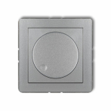 KARLIK - DECO Elektroniczny regulator oświetlenia przyciskowo-obrotowy srebrny - 7DRO-1