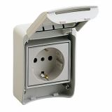 SCHNEIDER ELECTRIC - GNIAZDO 10/16A 2P+Z 250V STANDARD NIEMIECKI. - 81141