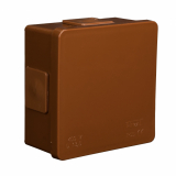 ZAKŁAD PRODUKCYJNO - HANDLOWY 'ELEKTRO-PLAST' SPÓŁKA Z OGRANICZONĄ ODPOWIEDZIALNOŚCIĄ - PUSZKA N/T 86X86X40MM IP55 DEKIEL KLIK-KLAK BRĄZ VP 001-02. - 61.102