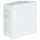 ZAKŁAD PRODUKCYJNO - HANDLOWY 'ELEKTRO-PLAST' SPÓŁKA Z OGRANICZONĄ ODPOWIEDZIALNOŚCIĄ - PUSZKA NATYNK 86X86X40MM BEZ ZACISKÓW DEKIEL KLIK-KLAK IP55 BIAŁY VP 002-01 - 61.107