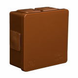ZAKŁAD PRODUKCYJNO - HANDLOWY 'ELEKTRO-PLAST' SPÓŁKA Z OGRANICZONĄ ODPOWIEDZIALNOŚCIĄ - PUSZKA N/T 86X86X40MM IP55 DEKIEL KLIK-KLAK BRĄZ VP 002-02. - 61.108