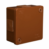 ZAKŁAD PRODUKCYJNO - HANDLOWY 'ELEKTRO-PLAST' SPÓŁKA Z OGRANICZONĄ ODPOWIEDZIALNOŚCIĄ - PUSZKA N/T 86X86X40MM IP55 DEKIEL NA 2 WKRĘTY BRĄZ VP 021-02. - 61.120