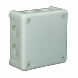 ELEKTROPLAST OPATÓWEK - PUSZKA NATYNK 98X98X42MM BEZ ZACISKÓW DEKIEL NA 4 WKRĘTY IP55 POPIEL VP 042-03 - 61.145