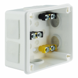 ELEKTROPLAST OPATÓWEK - PUSZKA N/T 98X98X65MM IP55 Z ZACISKAMI DEKIEL NA 4 WKRĘTY BIAŁA VP 043-51. - 61.151