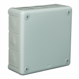 ELEKTROPLAST OPATÓWEK - PUSZKA NATYNK 118X118X46MM BEZ ZACISKÓW DEKIEL NA 4 WKRĘTY IP55 POPIEL VP 051-03 - 61.155