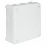 ELEKTROPLAST OPATÓWEK - PUSZKA N/T 118X118X46 IP55 BEZ ZACISKÓW DEKIEL NA 4 WKRĘTY BIAŁA VP 052-01. - 61.159