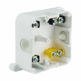 ELEKTROPLAST OPATÓWEK - PUSZKA N/T 88X88X40MM IP44 400V DEKIEL NA WKRĘT Z ZACISKAMI BIAŁA VP 061-51. - 61.170