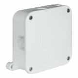 ZAKŁAD PRODUKCYJNO - HANDLOWY 'ELEKTRO-PLAST' SPÓŁKA Z OGRANICZONĄ ODPOWIEDZIALNOŚCIĄ - PUSZKA NATYNK 88X88X40MM BEZ ZACISKÓW DEKIEL NA 4 WKRĘTY IP44 BIAŁY VP 064-01 - 61.171