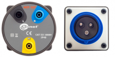 SONEL - ADAPTER GNIAZD JEDNOFAZOWYCH SONEL AGT-16A GNIAZDA BANANOWE 3 PIN - WAADAAGT16T